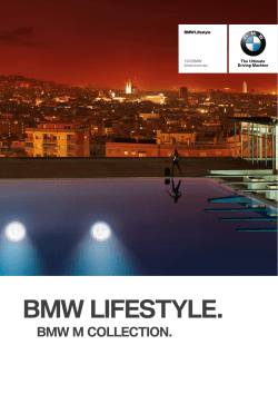 BMW LIFESTYLE. BMW M COLLECTION. BMW Lifestyle 133 BMW