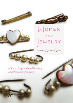 Women Jewelry and Petra Ahde-Deal