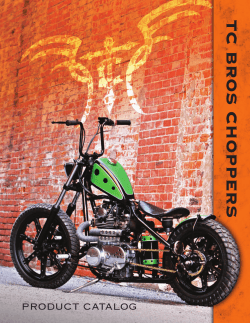 TC BROS CHOPPERS PRODUCT CATALOG