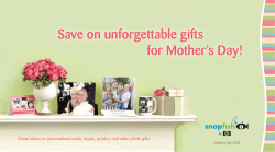 Save on unforgettable gifts for Mother’s Day!