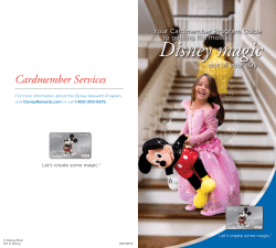 Disney magic Cardmember Services Your Cardmember Program Guide