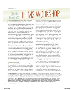 HELMS WORKSHOP I