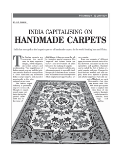 T HANDMADE CARPETS INDIA CAPITALISING ON Market Survey