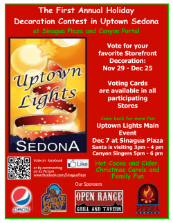 The First Annual Holiday Decoration Contest in Uptown Sedona