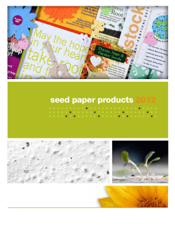 seed paper products 2012