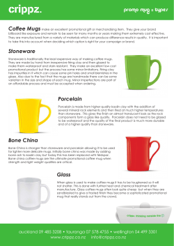 Coffee Mugs promo mug :: types