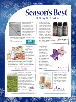 Season’s Best  Holiday Gift Guide Advertisement
