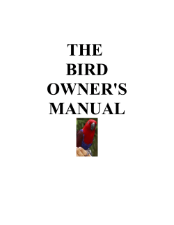 THE BIRD OWER'S MAUAL