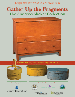 The Andrews Shaker Collection Leigh Yawkey Woodson Art Museum