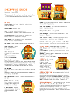 SHOPPING GUIDE Updated: March 2008