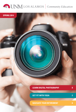 SPRING 2014 LEARN DIGITAL PHOTOGRAPHY 8 GET FIT WITH YOGA