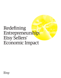 Redefining Entrepreneurship: Etsy Sellers’ Economic Impact