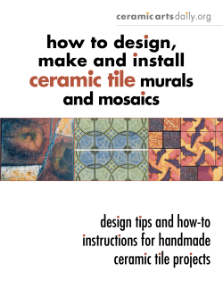 ceramic tile how to design, make and install murals