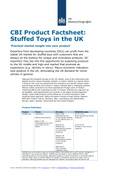 CBI Product Factsheet: Stuffed Toys in the UK