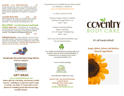 My products are available for purchase online www.coventrybodycare.com