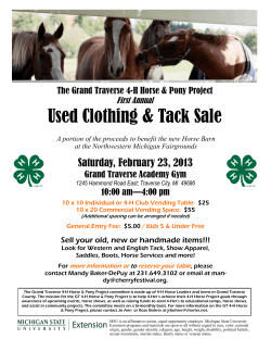 Used Clothing &amp; Tack Sale Saturday, February 23, 2013