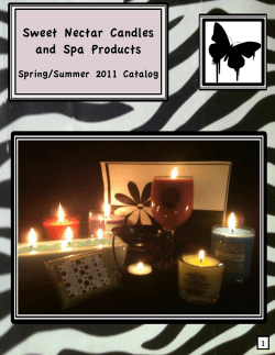 Sweet Nectar Candles and Spa Products Spring/Summer 2011 Catalog