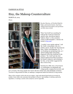 Etsy, the Makeup Counterculture FASHION &amp; STYLE