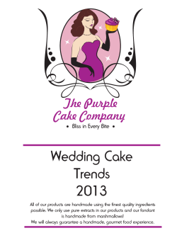 Wedding Cake Trends 2013