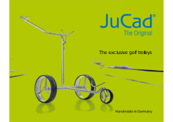 The exclusive golf trolleys Handmade in Germany