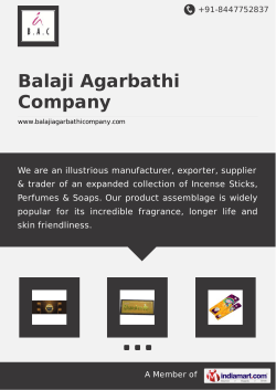 Balaji Agarbathi Company