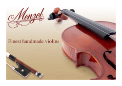 Finest handmade violins