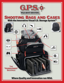 Shooting Bags and Cases The Backpack “Handgunner”