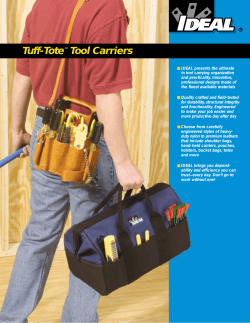 Tuff-Tote Tool Carriers ™