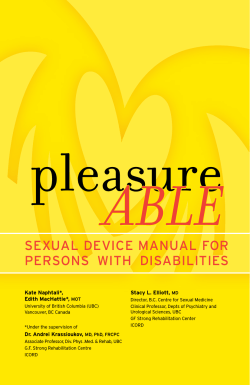 ABLE pleasure sexual device manual for persons  with  disabilities