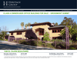 – GROSSMONT SUMMIT CLASS A OWNER/USER OFFICE BUILDING FOR SALE