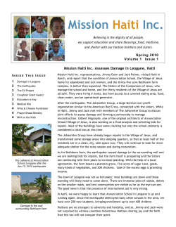 Mission Haiti Inc. Assesses Damage in Leogane, Haiti Spring 2010