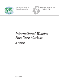International Wooden Furniture Markets A review International  Tropical