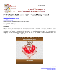 Puffy Wire Netted Beaded Heart Jewelry Making Tutorial