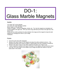DO-1: Glass Marble Magnets