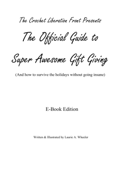 The Official Guide to Super Awesome Gift Giving E-Book Edition