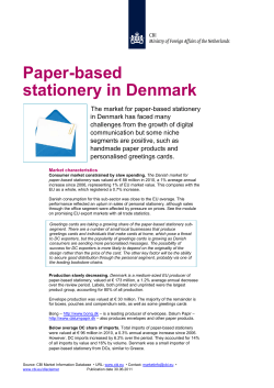 Paper-based stationery in Denmark