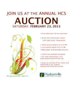AUCTION JOIN US ANNUAL HCS
