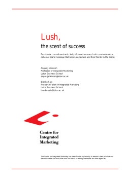 Lush, the scent of success
