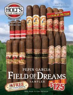 #1 CIGAR OF THE YEAR! See Page 5 for Details. INCLUDES: ampler!