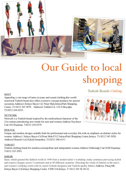 Our Guide to local shopping Turkish Brands -Clothing