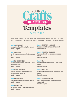 Templates MAY 2014 YOUR