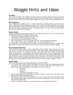 Woggle Hints and Ideas Fly Slide