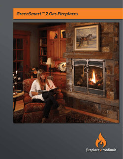 GreenSmart™ 2 Gas Fireplaces www.fireplacex.com