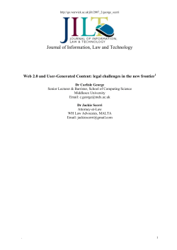 Journal of Information, Law and Technology