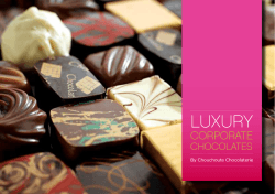 LUXURY CORPORATE CHOCOLATES By Chouchoute Chocolaterie