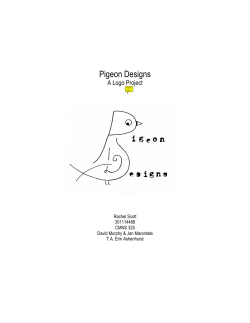 Pigeon Designs A Logo Project Rachel Scott