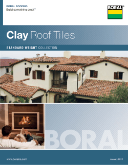 Clay Standard Weight Build something great Boral roofing