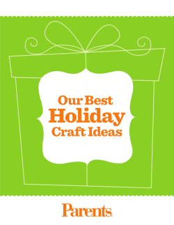 Holiday Our Best Craft Ideas