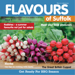 FLAVOURS of Suffolk Get Ready For BBQ Season Herbs