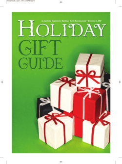 An Advertising Supplement to the Orange County Business Journal •... HOLIDAY-Guide_Layout 1  11/9/12  12:03 PM  Page 43